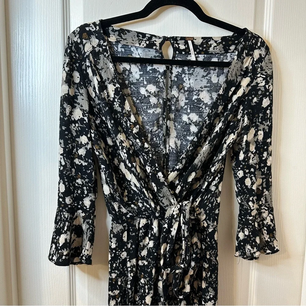 Free People All The Right Ruffles Floral Romper - Picture 9 of 10